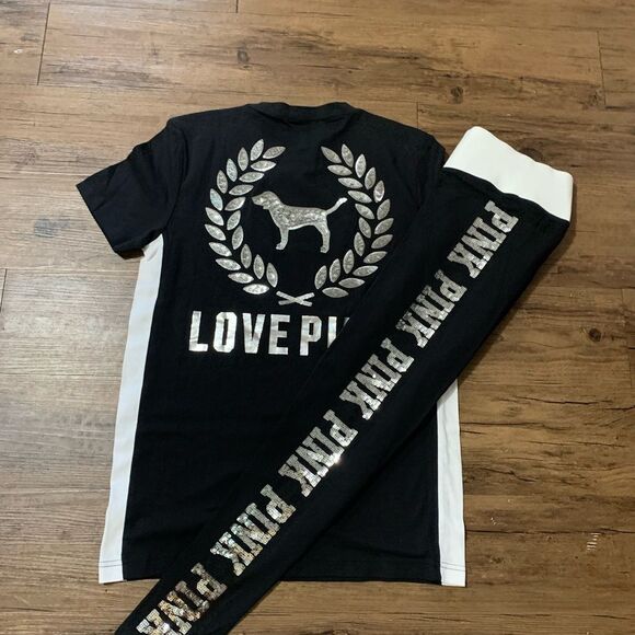 NEW VS PINK CRESCENT BLING OUTFIT SET S - Picture 4 of 12